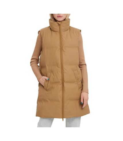 Doudoune sans manche Marron Femme Vero Moda Coated TGY - L