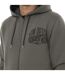 Sweat zippé homme à capuche en molleton avec print devant Vondutch-3