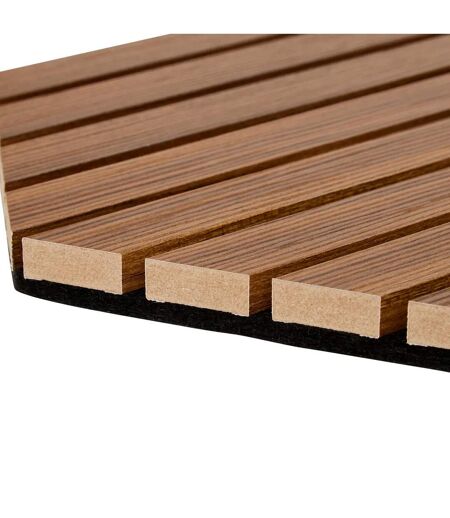 Lot de 3 Panneaux Déco Hexagonal Colva 30x26cm Marron