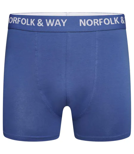 Boxers Homme Bleu Noir Rouge Bleu Roi Bordeaux Gris Foncé Norfolk & Way