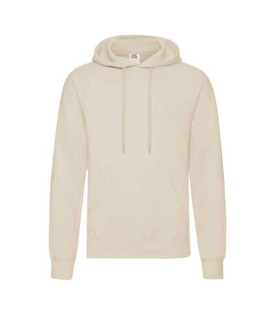 Fruit of the Loom Adults Unisex Classic Hooded Sweatshirt (Natural)