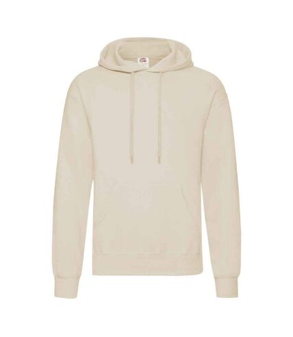 Fruit of the Loom Adults Unisex Classic Hooded Sweatshirt (Natural)