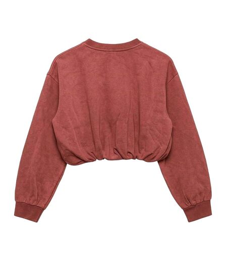 Sweat Motif/style Délavé À L´acide Femme Bordeaux I Saw It First
