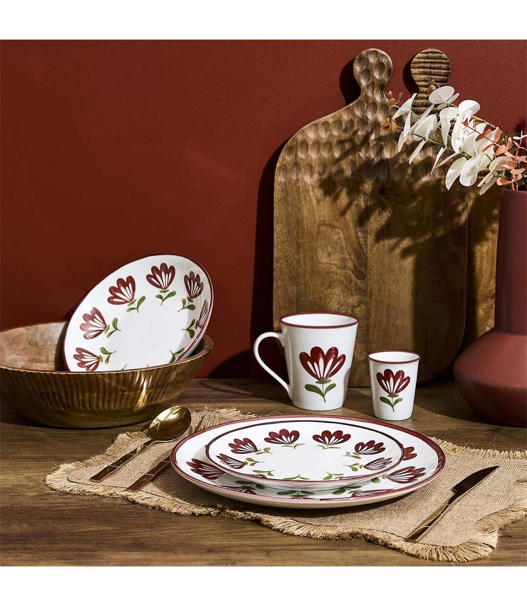 Lot de 6 Assiettes Creuses Edith 19cm Multicolore-5