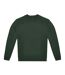 Unisex adult id.222 crew neck sweatshirt forest green B&C-1