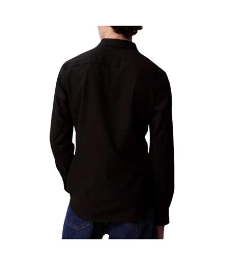 Chemise noir homme calvin klein jeans tech stretch slim