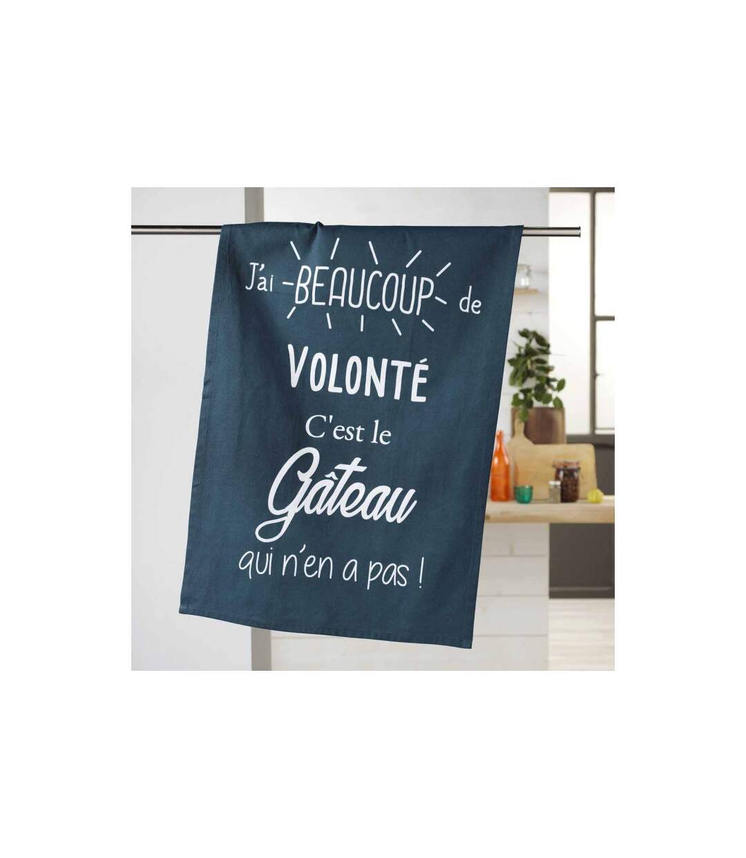 Torchon de Cuisine Gourmandise 50x70cm Marine-1