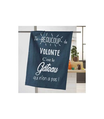 Torchon de Cuisine Gourmandise 50x70cm Marine