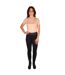Womens/ladies elevate allure horse riding tights navy/gunmetal grey Hy-1