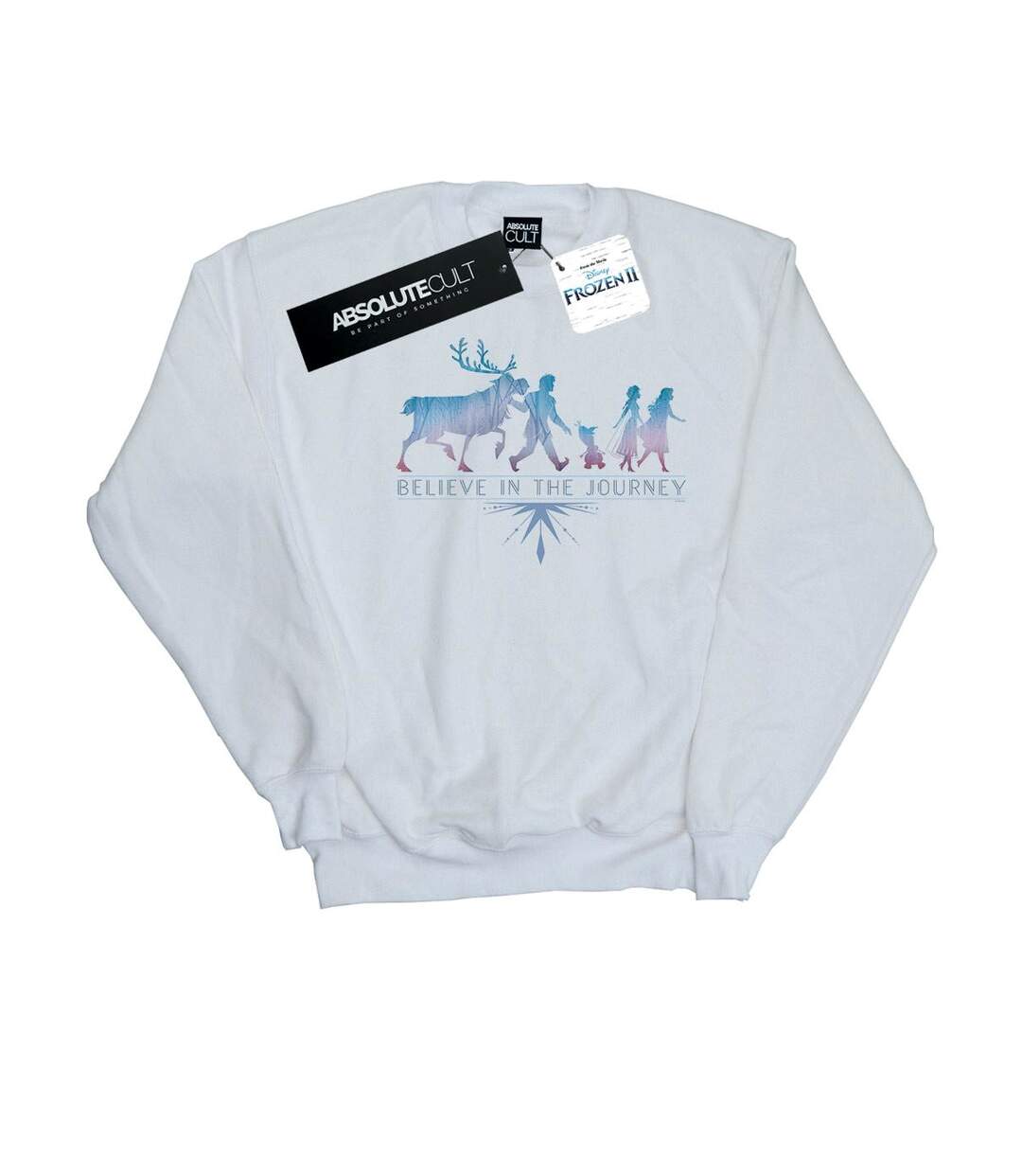 Disney Sweatshirt Frozen 2 Believe In The Journey Silhouette - Femmes/Ladies (Blanc) - UTBI18686-1