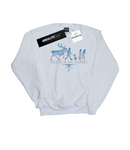Disney Sweatshirt Frozen 2 Believe In The Journey Silhouette - Femmes/Ladies (Blanc) - UTBI18686