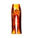 Womens/ladies Metallic Trousers Orange AmyLynn-2