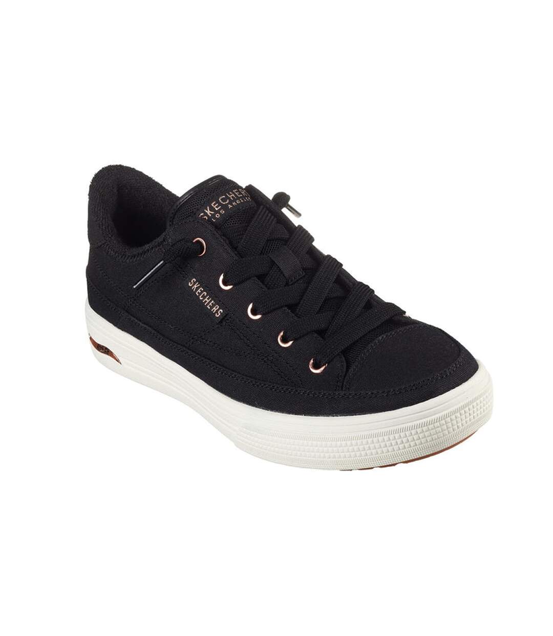 Womens/ladies arcade meet ya there arch fit trainers black Skechers-1