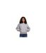 Womens/ladies Loose Fit Hoodie Heather Grey Build Your Brand-1