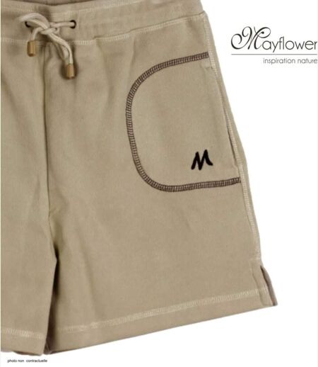 Short de sport en molleton femme sable MAYFLOWER SE9039S : la fraîcheur et la légèreté pour l'été