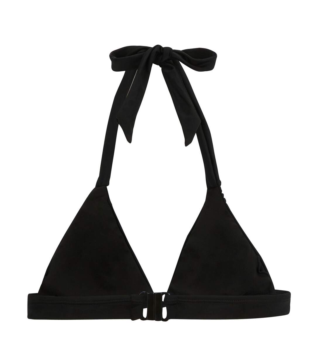 Womens/ladies Lovina Plain Halter Neck Bikini Top Black Regatta-3