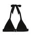 Womens/ladies Lovina Plain Halter Neck Bikini Top Black Regatta-3