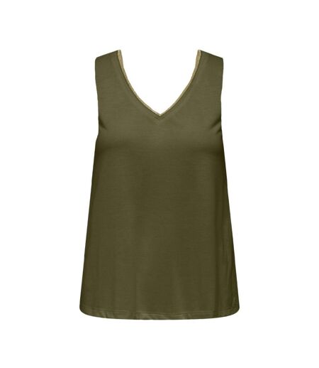 Débardeur kaki femme jdy lurex