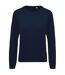 Sweat shirt coton bio - Femme - K481 - bleu marine chiné