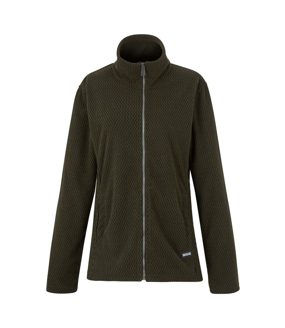 Veste Polaire Heidy Femme Kaki Foncé Regatta-2