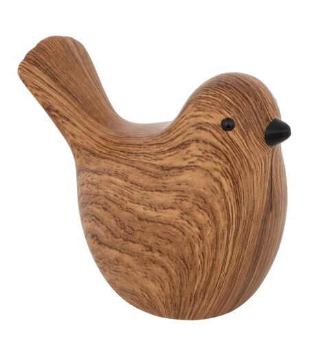 Lot de 2 Oiseaux en Dolomite Family Corner 14cm Marron