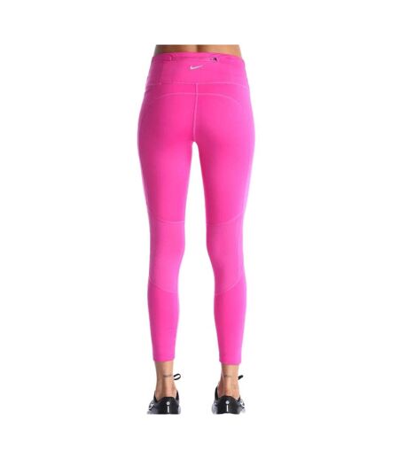 Legging rose femme nike 7/8 fast w - l