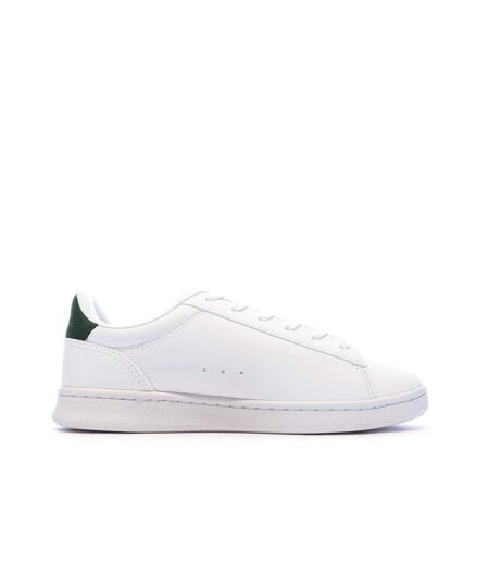 Baskets blanches/vertes femme lacoste carnaby set