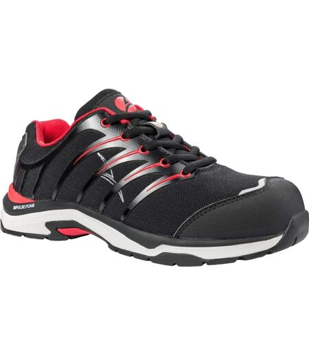 Baskets De Sécurité Hommes Noir Rouge Albatros
