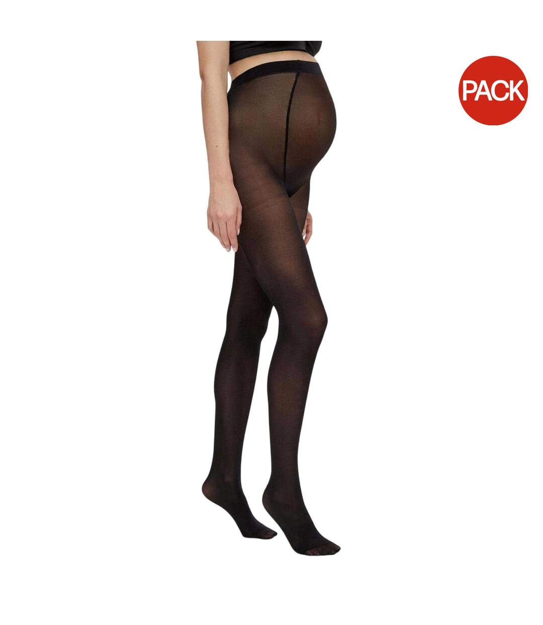 Lot De 2  Collants Grossesse Femme Noir Mamalicious-2