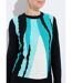 Pull chaud col rond jacquard graphique-4