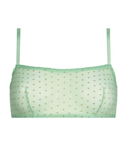 Bralette à pois en lurex pailleté Shiny Mesh