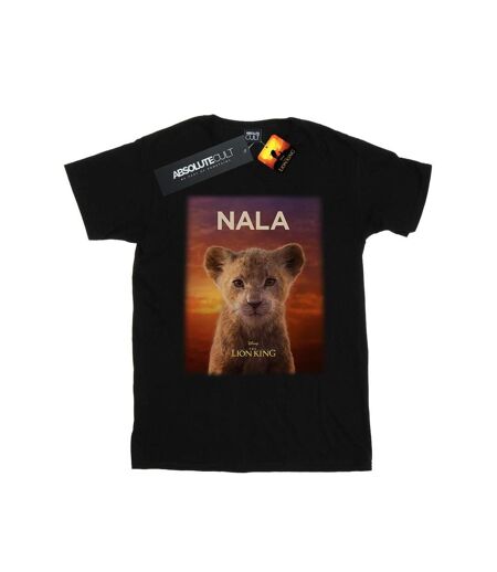 Disney Womens/Ladies The Lion King Movie Baby Nala Poster Cotton Boyfriend T-Shirt (Noir) - UTBI29300