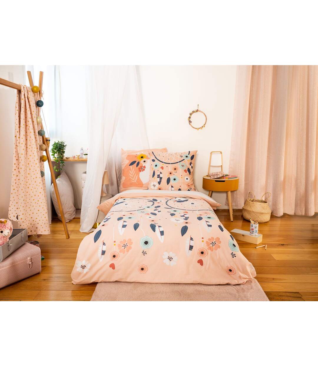 Parure de lit enfant Attrape-rêves - 100% coton adouci 57 fils - 140 x 200 cm-3