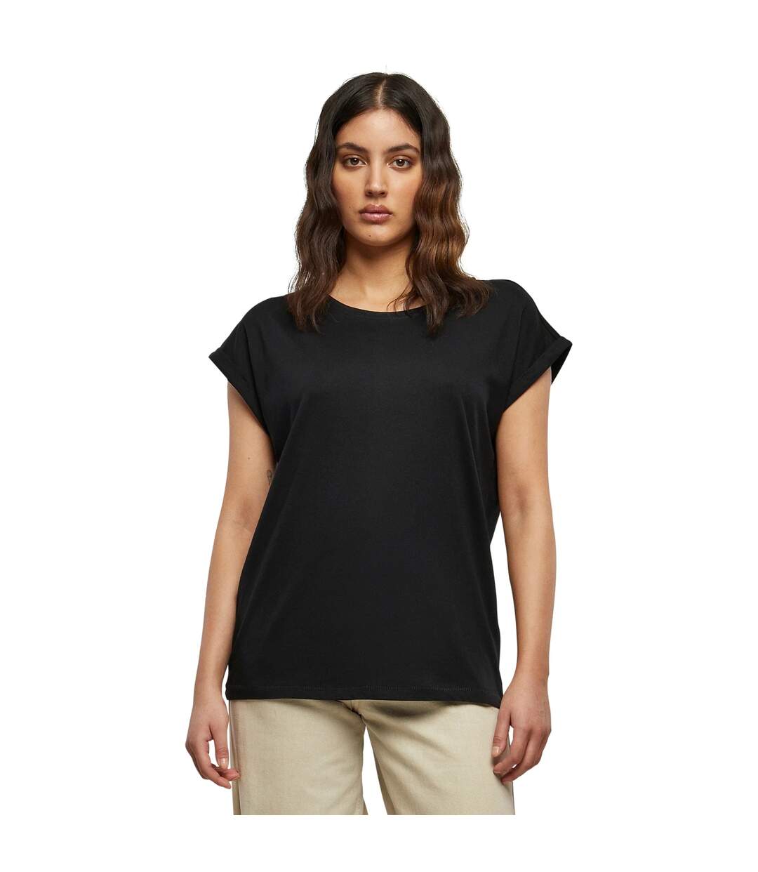 T-shirt Femme Noir Urban Classics-3