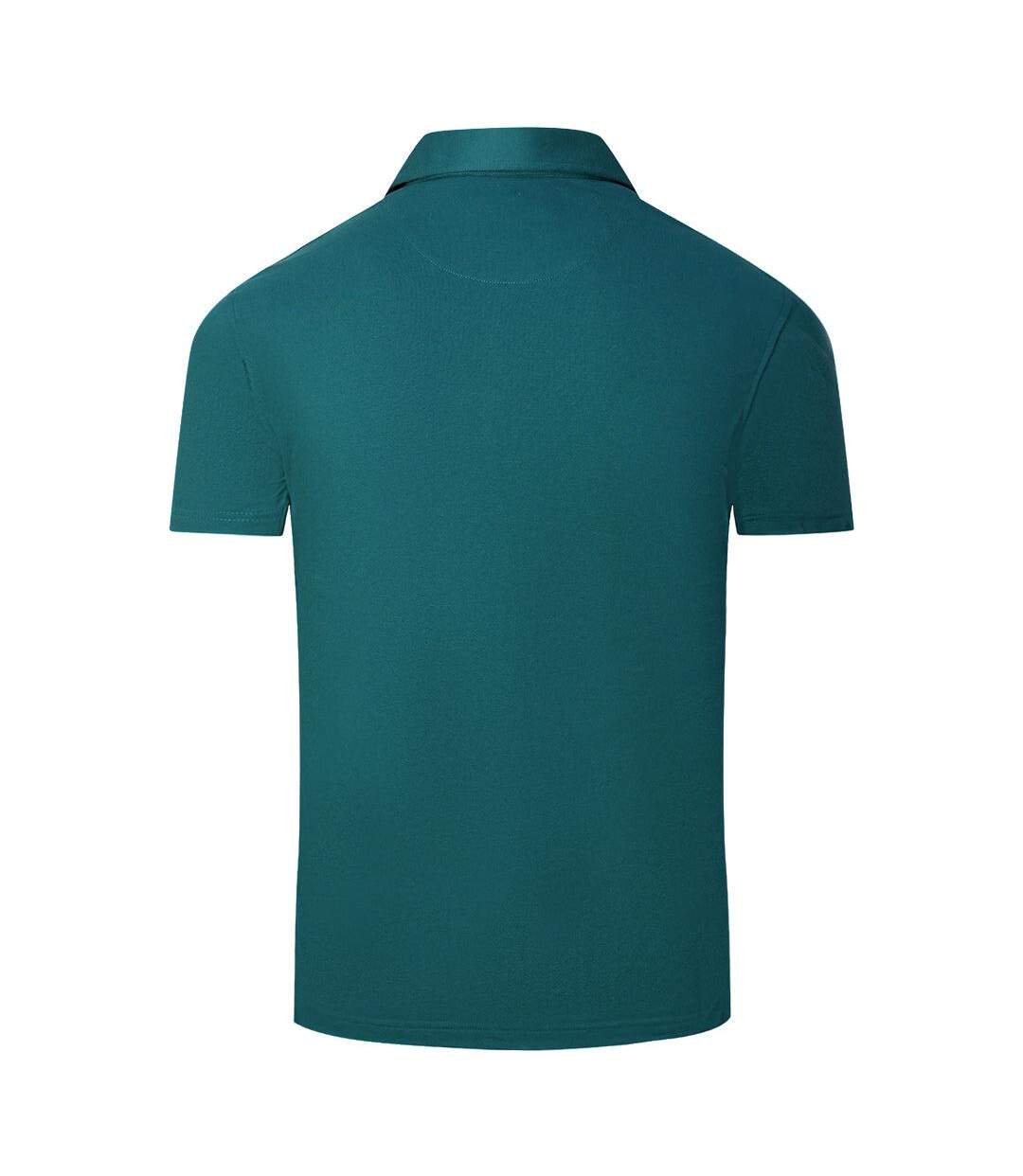 Polo Motif Logo Aldis London Adulte Bleu Sarcelle Aquascutum-2