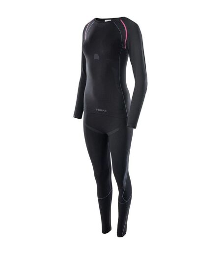 Ensemble Sous-vêtement Thermique 2rcg Femme Noir Brugi