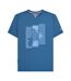 T-shirt Motif Trottinette Homme Bleu Foncé Lambretta-1