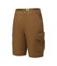 Mens Cotton Reinforced Tailored Casual Cargo Shorts Brown Pretty Green-3
