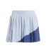 Womens/ladies Clubhouse Performance Tennis Skort Light Blue Blue Adidas-1