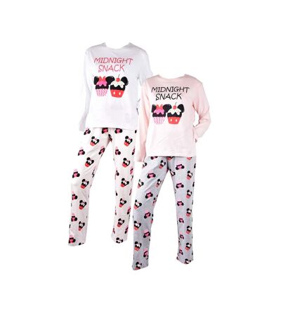 Pyjama Femme MINNIE en Coton -Chaleur,Douceur et Confort- - Pack de 2