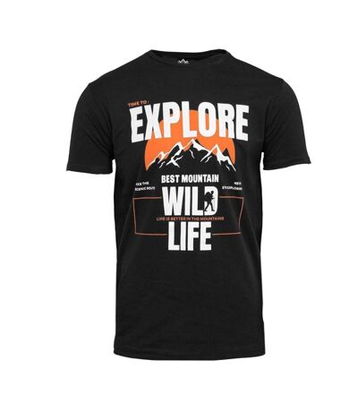 T-shirt marine foncé homme best mountain 2008 - l