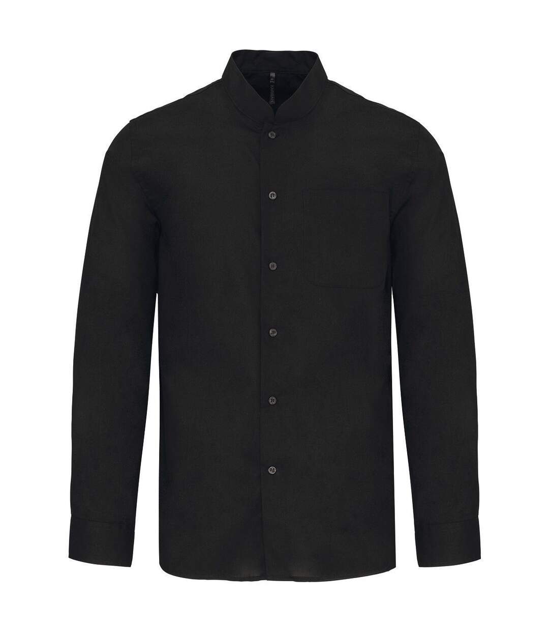 Chemise col mao manches longues - Homme - K515 - noir