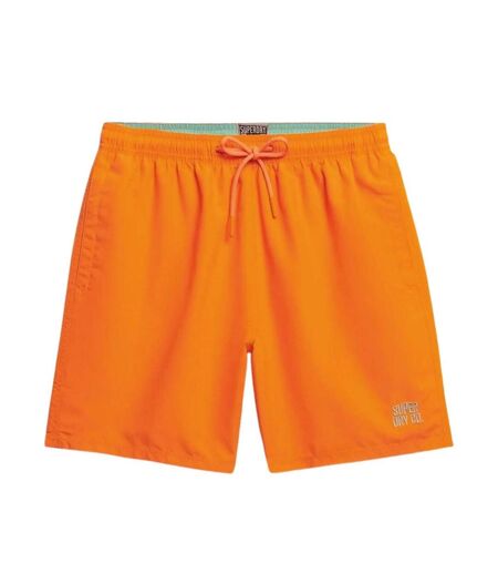 Short de bain orange homme superdry essential 16 swim