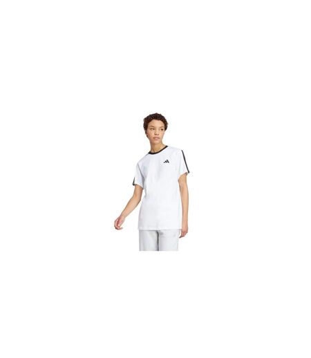 T-shirt Motif/style 3 Rayures Essentials Femme Blanc Noir Adidas