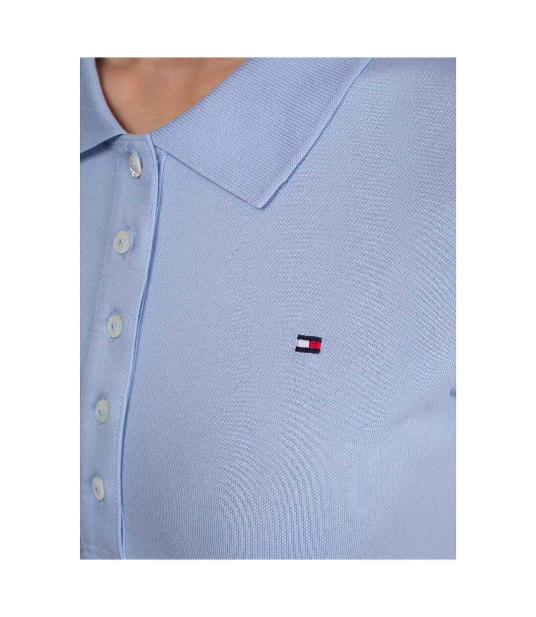 Polo Femme Bleu Clair Tommy Hilfiger-3