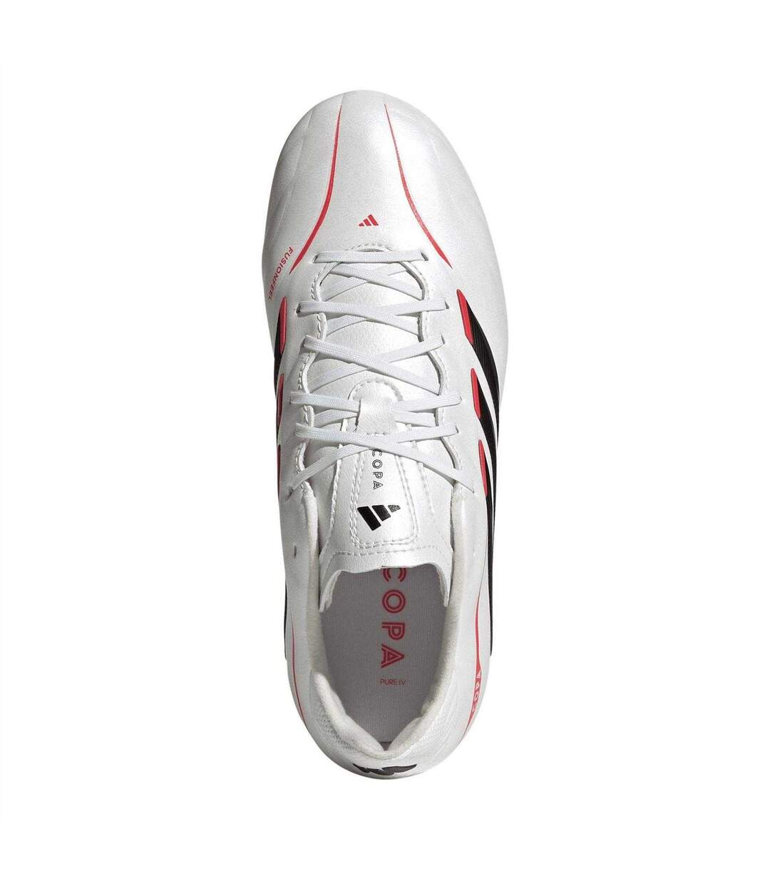 Chaussures De Foot Pour Terrain Ferme Copa Pure League Femme Métallisé Noir Rouge Adidas-4