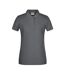 Polo Basic Femme Noir Chiné James And Nicholson-1