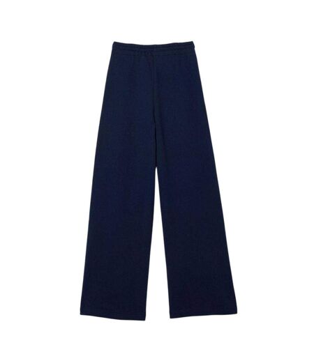 Womens/ladies Organic Cotton Relaxed Fit Sweatpants Navy Lacoste
