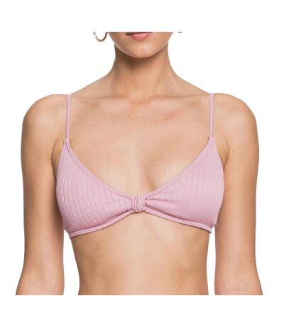 Haut de Bikini Mauve Femme Roxy Stay Golden - L