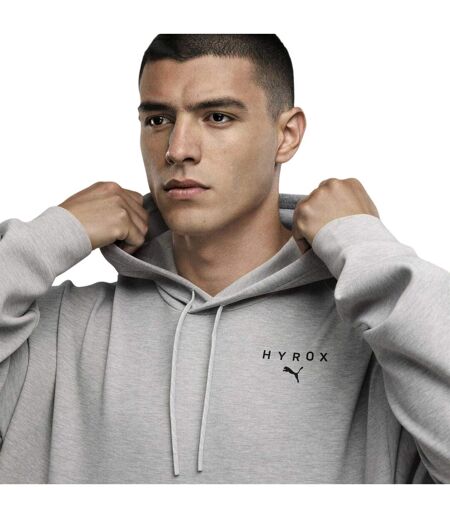 Mens Hyrox Pullover Hoodie Grey Heather Puma